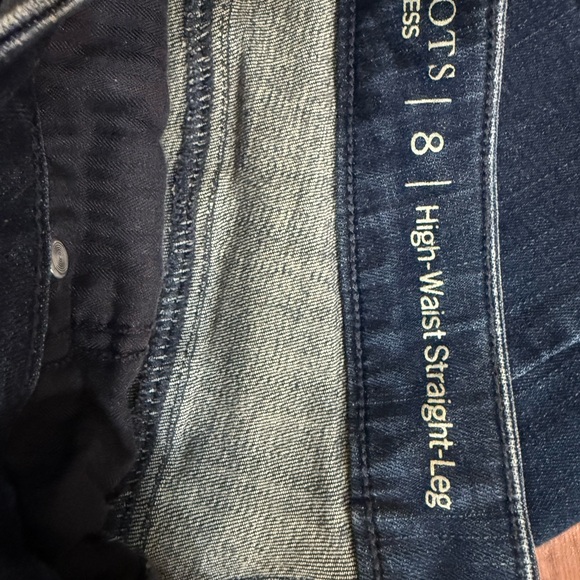 Talbots Flawless High Waisted Straight Leg Blue Jeans Size 8 - Picture 5 of 6